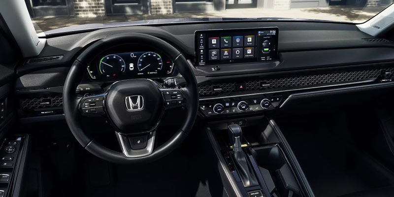 The front dash of a honda accord.