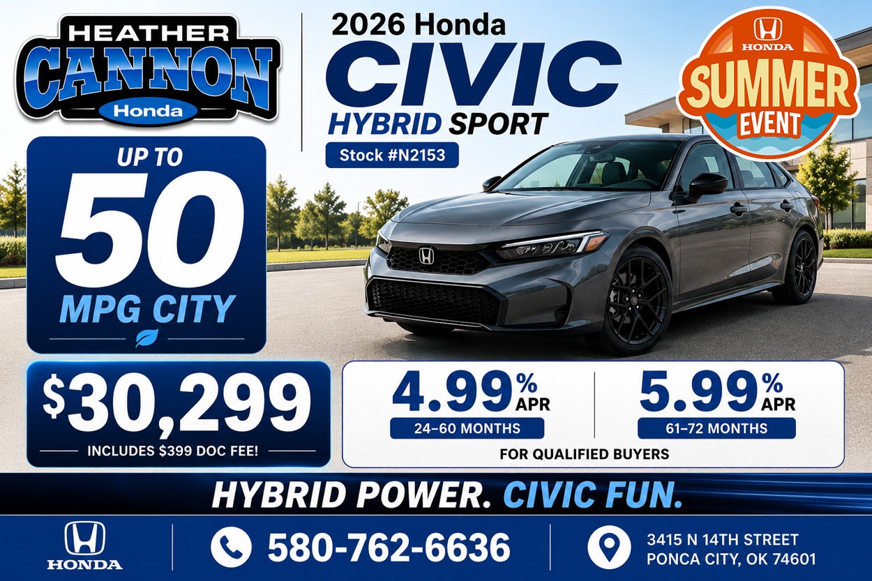 Heather Cannon Honda in Ponca City OK