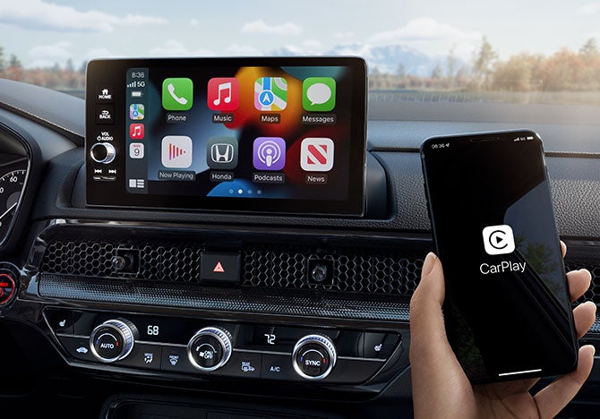 the infotainment system of an suv