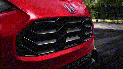 red honda hrv showcasing a gif with exterior styling