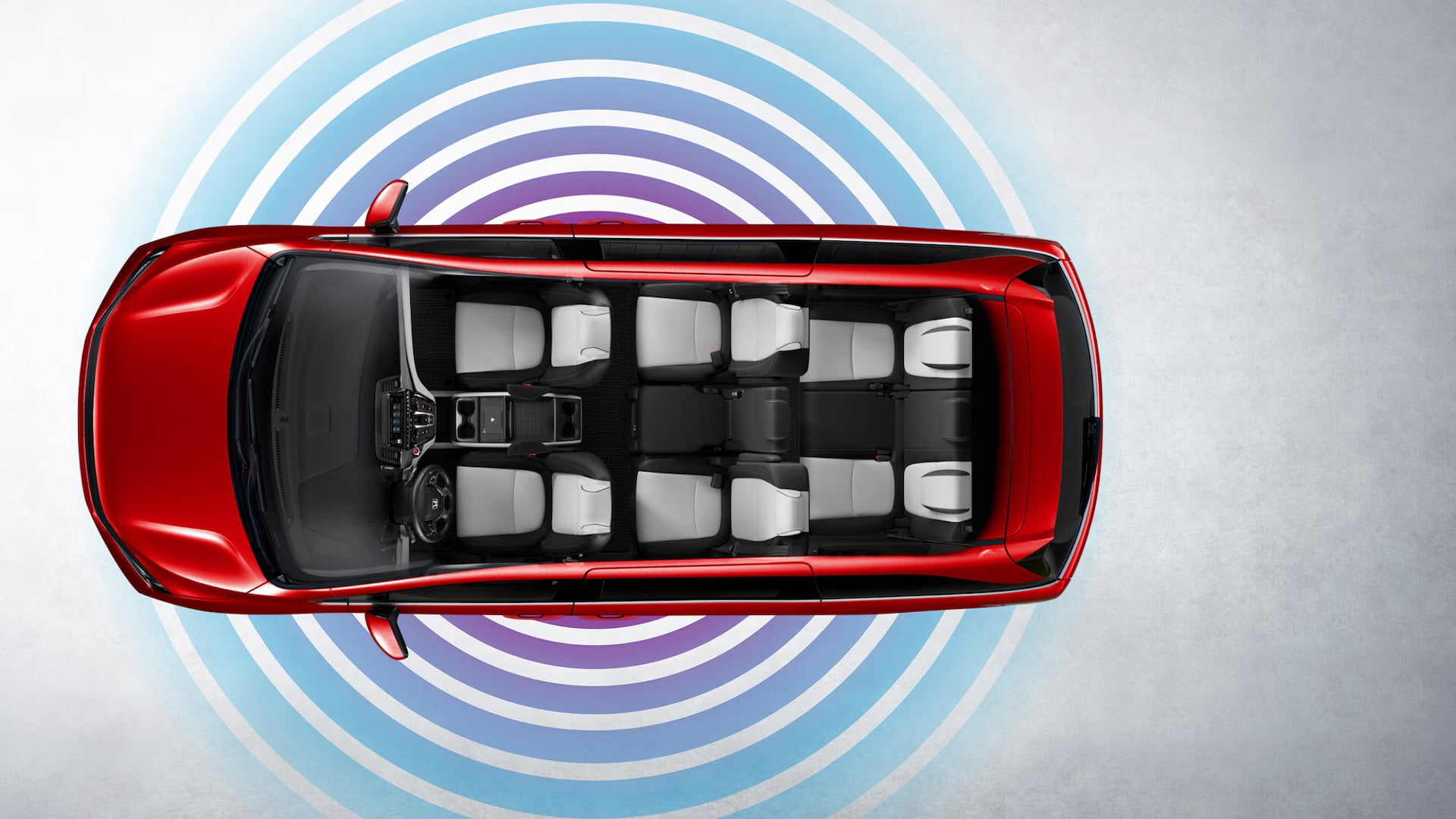 The exterior of a van.