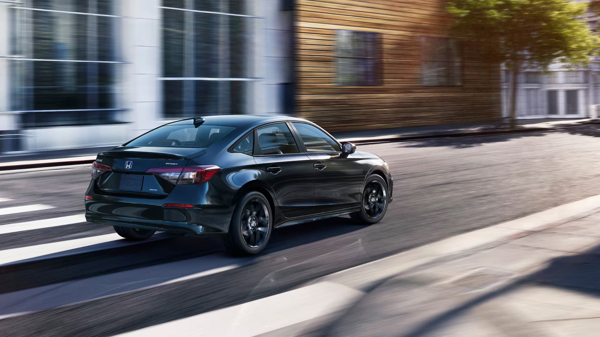 2025 Honda Civic showcasing modern design and features in a scenic environment