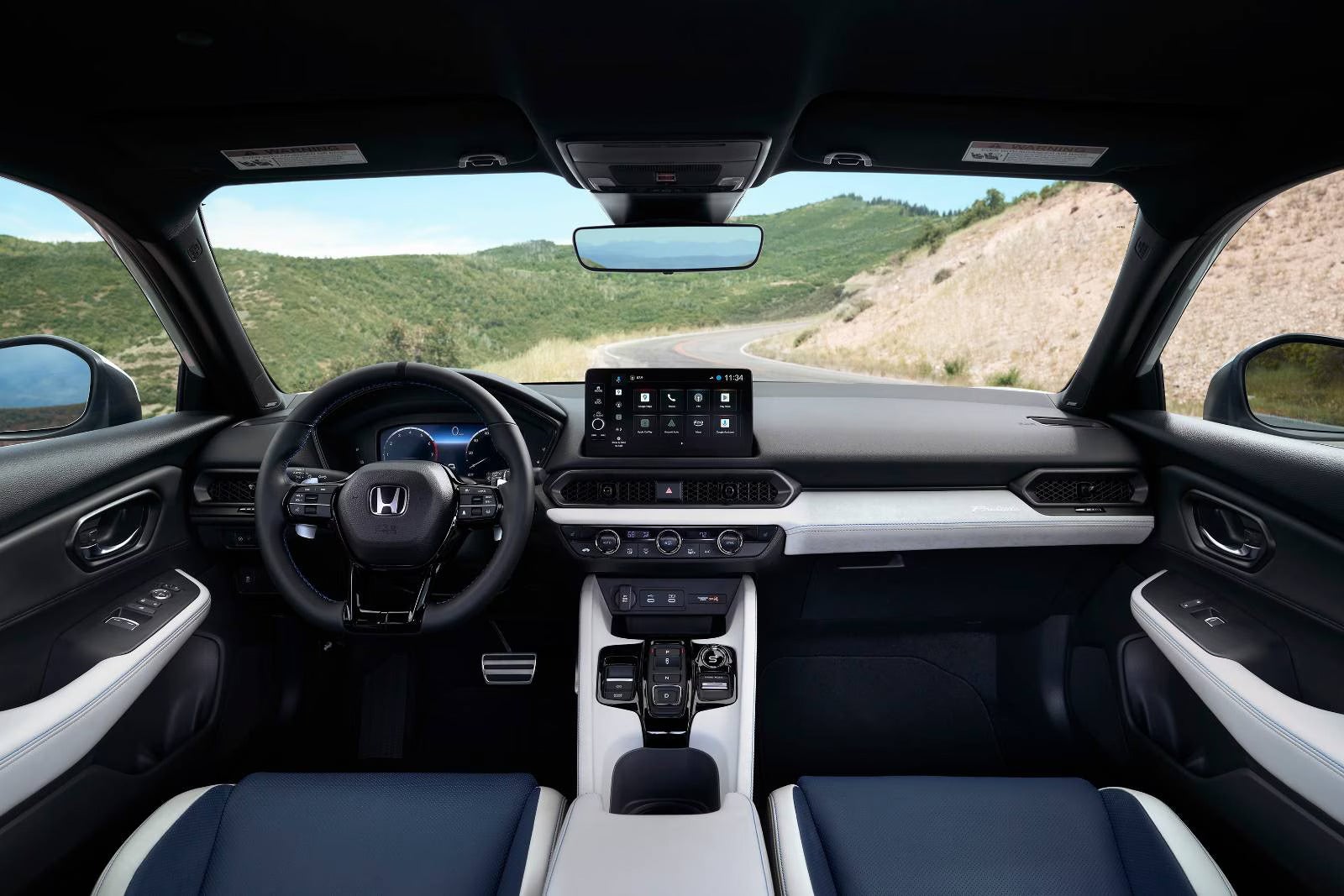 The front dash in a prelude.