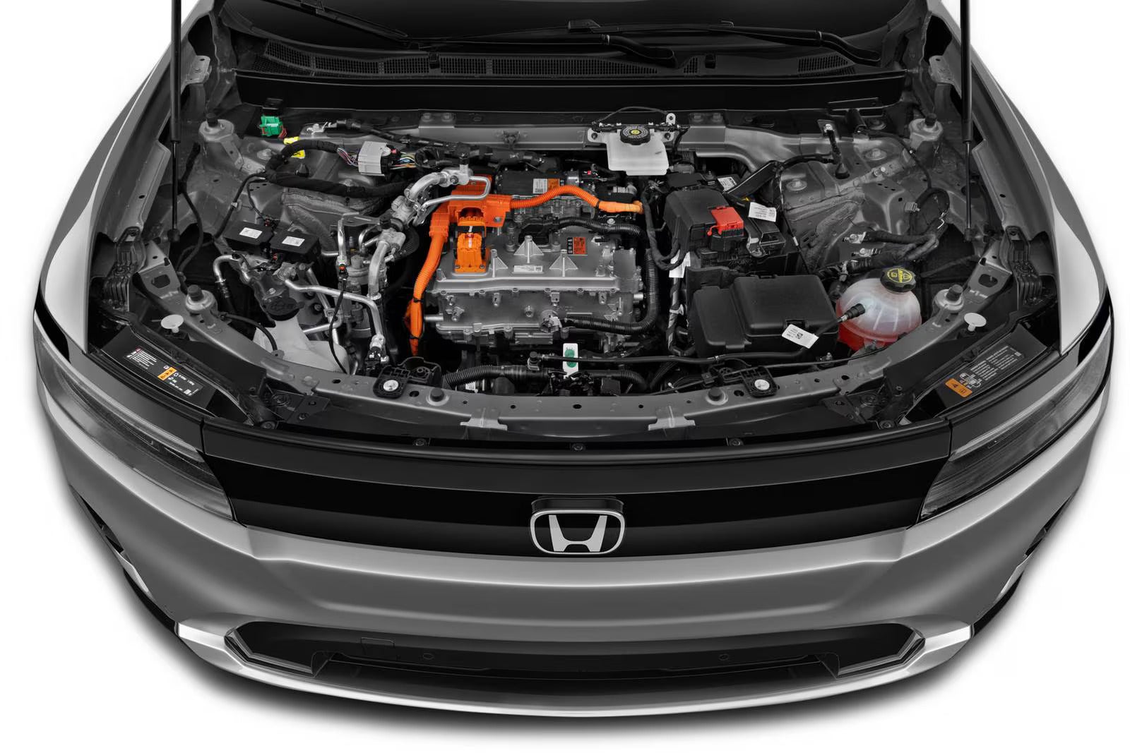 Under the hood of a honda prologue.