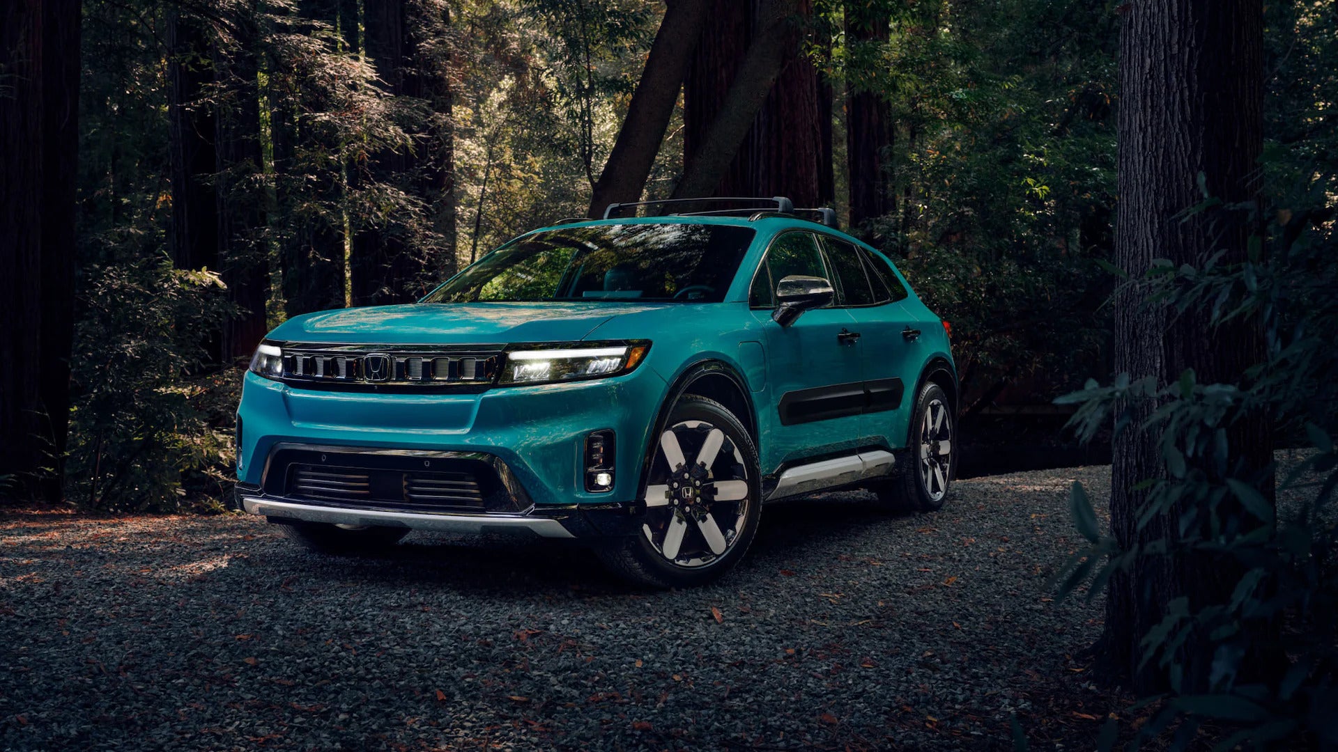 2026 Honda Prologue parked in the forest