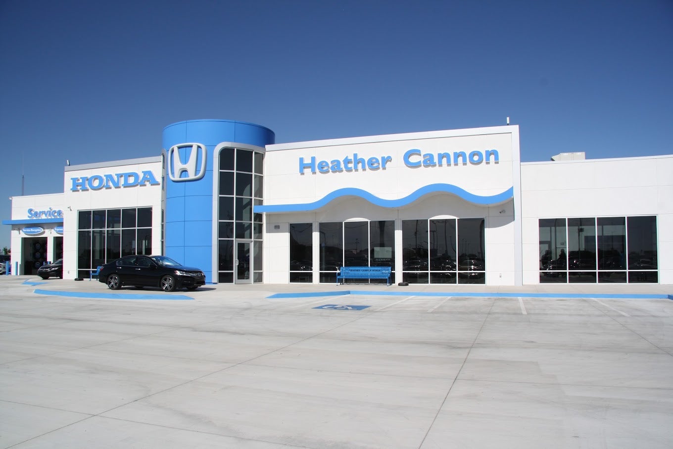 A picture of a dealership.