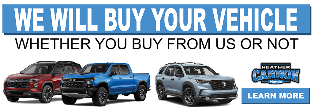 Heather buys cars banner