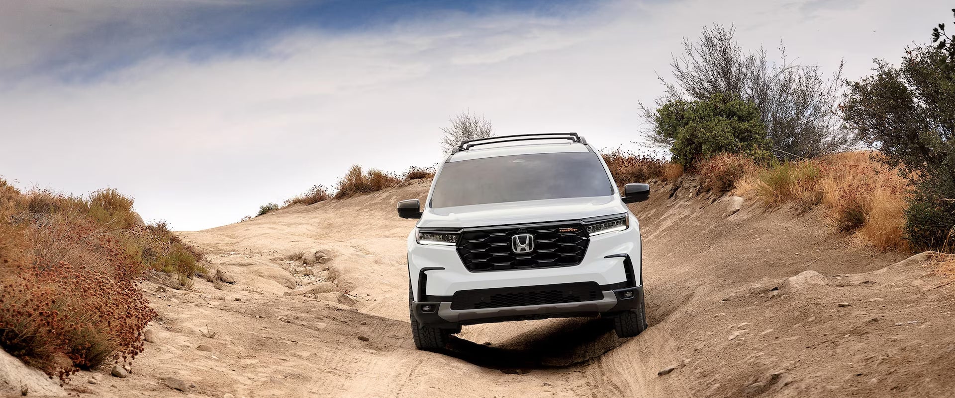 A white 2025 honda pilot